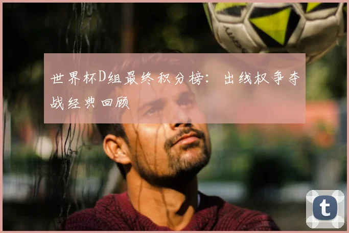 世界杯D组最终积分榜:出线权争夺战经典回顾